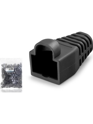 sbodurhome RJ45 Konnektör Papuç - 100 Adet Siyah / Ekonomik Poşet Paket ND2429