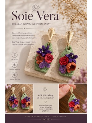 Soie Atelier Soie Vera Seramik Küpe
