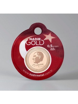 Ethem Kuyumculuk 22 Ayar 0,50 Gram Altın Hediyelik Yatırımlık (Bütün Markalar)