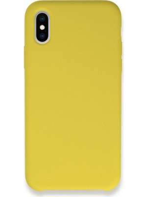 Bezos iPhone Xs Max Kılıf Lansman Legant Silikon - Sarı