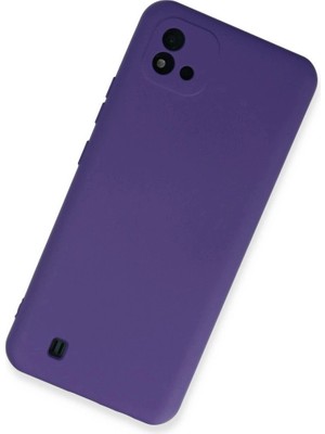 Colezium Realme C11 2021 Kılıf Nano Içi Kadife  - Mor