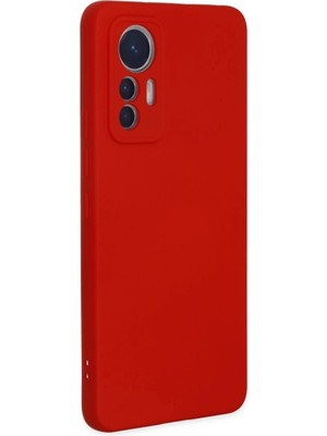 Colezium Mi 12 Lite Kılıf Nano Içi Kadife  - Kırmızı