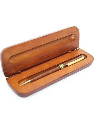 Zenvia Ahşap Kutulu Tükenmez Kalem Model 4