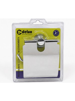 Delux Geniş Kapaklı Wc Tuvalet Kağıtlığı – Metal Gövde, Duvara Monte