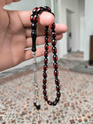 Mihra Takı Tasarım Kişiye Özel Harfli Kehribar Tesbih Arpa Kesim, Doğal ve Şık Hediyelik