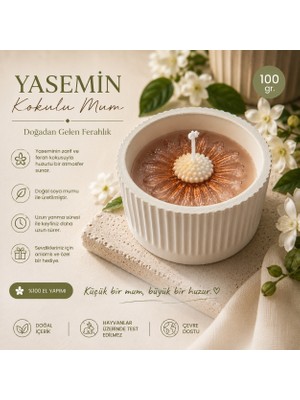 Tişört Kodu Yasemin Kokulu Dekoratif Mum – 100 gr
