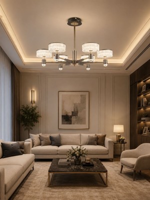 Yeni Model 6 Lı Lüx LED Avize 3 Işık Seçeneği Ithal Model