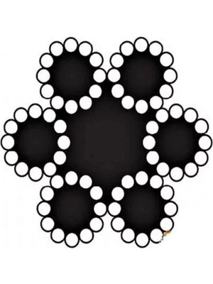 Colezium Çelik Halat 6 mm 10 Metre (6X12+7 K.öz)