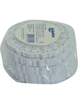 Colezium Kağıt Bardak Altlığı 9 cm Dantel Desenli Beyaz 500  1 Paket