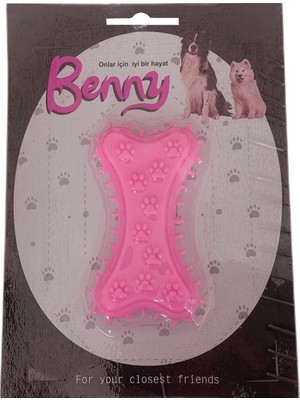 Colezium Benny Köpek Oyuncağı Kemik 5.5 x 10 cm Pembe