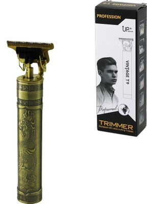 Colezium Vıntage T9 ( T Bıçak ) ( Baskılı Plastik Gövde ) ( Ense Çizim &amp; Saç Sakal Kesme ) Traş Makinesi ( USB Şarjlı )*100