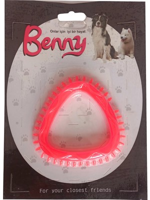 Colezium Benny Köpek Oyuncağı Üçgen 8 x 8.5 cm Kırmızı