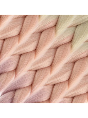 Colezium Afrika Örgülük Ombreli Sen  100 Gr. / Platin / Soft Tcu / Soft Lila