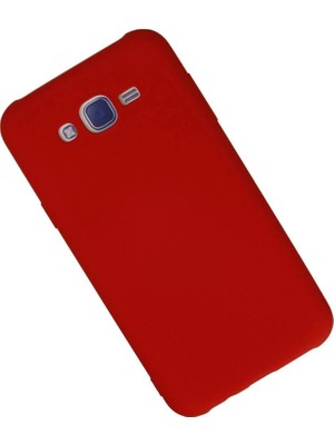 Colezium Galaxy J7 Kılıf Nano Içi Kadife  - Kırmızı