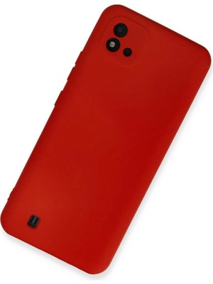Colezium Realme C11 2021 Kılıf Nano Içi Kadife  - Kırmızı