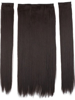 Colezium Fiber Sen Düz Yarım Ay + 2 Yan Çıt Çıt / Kahverengi
