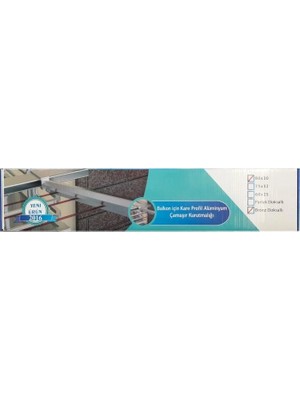 Colezium Koral Alüminyum Balkon Çamaşır Kurutma Askılığı 80X30