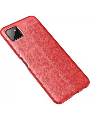 Colezium Galaxy A22 Kılıf Auto Fus Kapak - Kırmızı