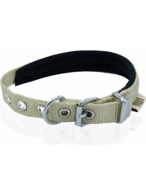 Colezium Softlu Köpek Boyun Tasması 1,5 cm x 30 cm Haki