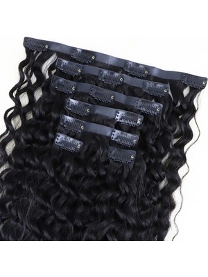 Colezium Yoğun Daalı 7 Parça Görünmez Yarım Ay Set %100 Gerçek  / 50CM