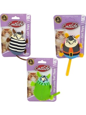 Colezium Sevimli Kumaş Fare Kedi Oyuncağı 17 cm Çeşitli Renklerde