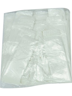 Colezium Ekonomik Mini Boy Atlet Hışır Poşet 30X20 cm Ince Beyaz 250 Adet 1 Paket