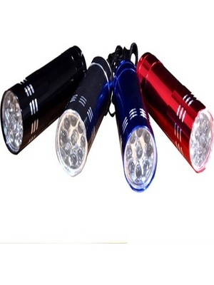 Colezium 3 Adet 9 Ledli Metal Mini El Fener