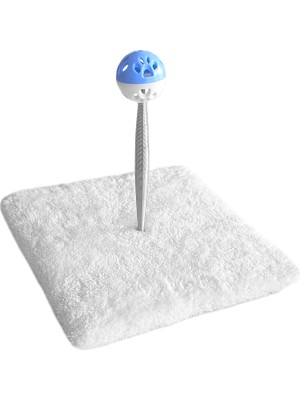 Colezium Yaylı Toplu Hacıyatmaz Kedi Aktivite Oyuncağı 16-20 cm Beyaz