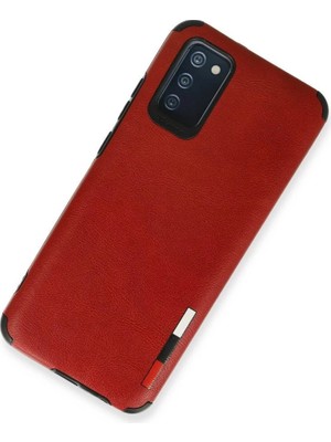 Colezium Galaxy A03S Kılıf Loop Deri  - Kırmızı