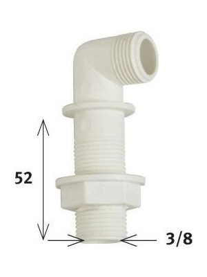 Colezium Klozet Temiz Su Giriş Dirseği 5,2 cm 3/8