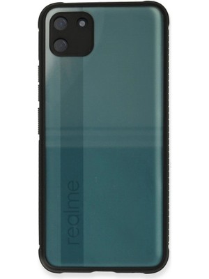 Colezium Realme C11 Kılıf Miami Şeffaf  - Siyah
