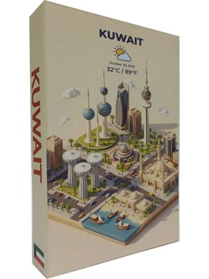 BseyStore 2026 -765 Kuwaıt Dekoratif Kitap Kutusu