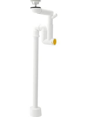 Ikea Rännılen Tek Hazneli Lavabo Sifonu, Beyaz