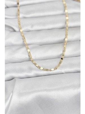 Elektronikçim Ietaks™ cm 14K Gold Renk Ezme Zincir 60 cm Kadın Kolye ELK-BJTIEG43
