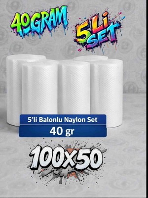 Hbnc 40 Gram 100 x 50 Balonlu Naylon 5 Li Ekoset