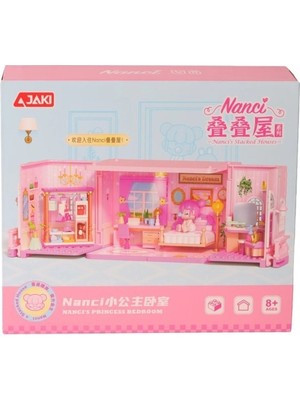 Renas Store Mey Ithalat® HK132 Jaki̇ Küçük Prenses Yatak Odasi 247 Parça Block Oyuncak