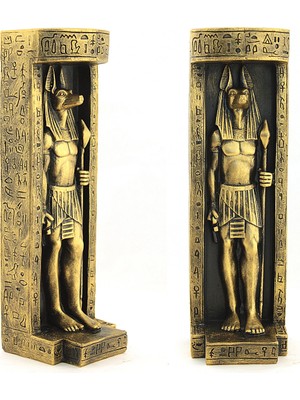 Artcrelier Anubis Figürlü Mumluk