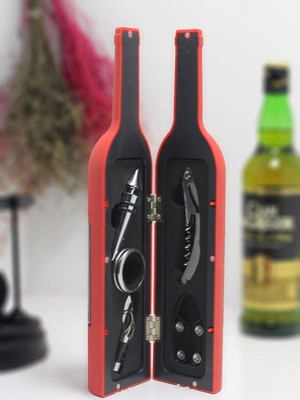 Ata Store Şişe Tirbuşon Seti Büyük Kırmızı ALK2623