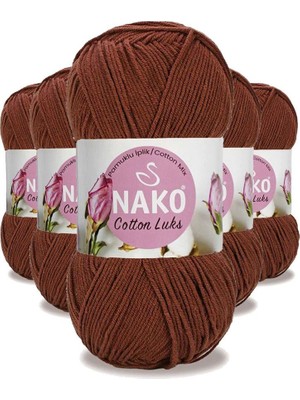 Royaleks Group 5 Adet Cotton Lüks Yelek Tunik Kazak Bluz Hırka Ipi Yünü Kızıl Kahve 97556