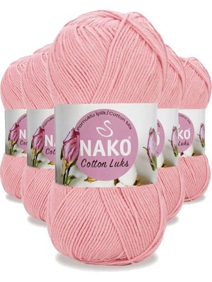 Royaleks Group 5 Adet Cotton Lüks Yelek Tunik Kazak Bluz Hırka Ipi Yünü Açık Pembe 97548