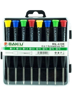 Senka Baku BK-6108 Hassas 8 Parça Tornavida Seti