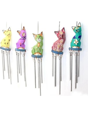 Renas Store Üstü Ahşap Altı Metal Rüzgar Çanı Namı-1