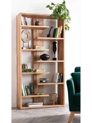 Wooden Decoration Forestline Masif Kitaplık