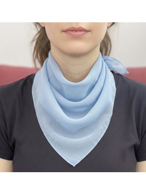 Jz Moda Düz Sade  Şifon Kare Fular - Zarif Kadın Boyun Fuları ve Bandana (50X50CM)
