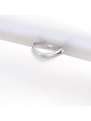 Uravas Store Yassı Silver Renk Ayarlanabilir Yüzük - TJ-BYK3100