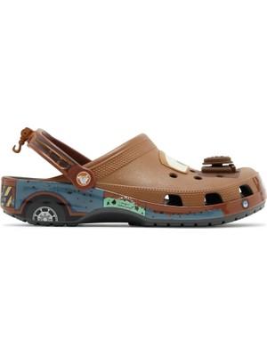 Crocs Classic Clog Mater Kauçuk Malzeme ile Günlük Kullanıma Uygun Kahverengi Terlik