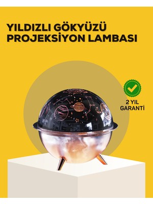Senka Yıldızlı Gökyüzü Efektli Uzay Temalı Nemlendirici Lamba