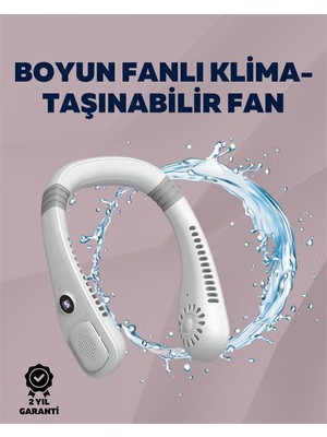 Senka Kişisel Klima Fanı | 360° Dairesel Hava Akışı, Bladeless Tasarım, 5 Rüzgar Hızı, Taşınabilir ve Ses