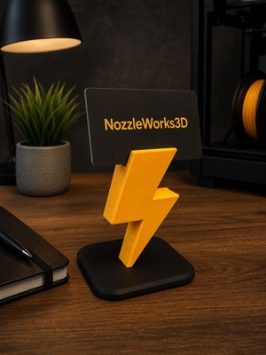 Nozzle Works Şimşek Tasarımlı Kartvizit Tutucu
