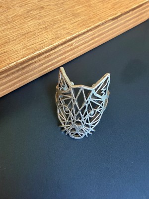Aida Jewelss 925 Ayar Gümüş Kaplama  Işçilikli Tasarım Yüzük Ayarlanabilir Ölçü